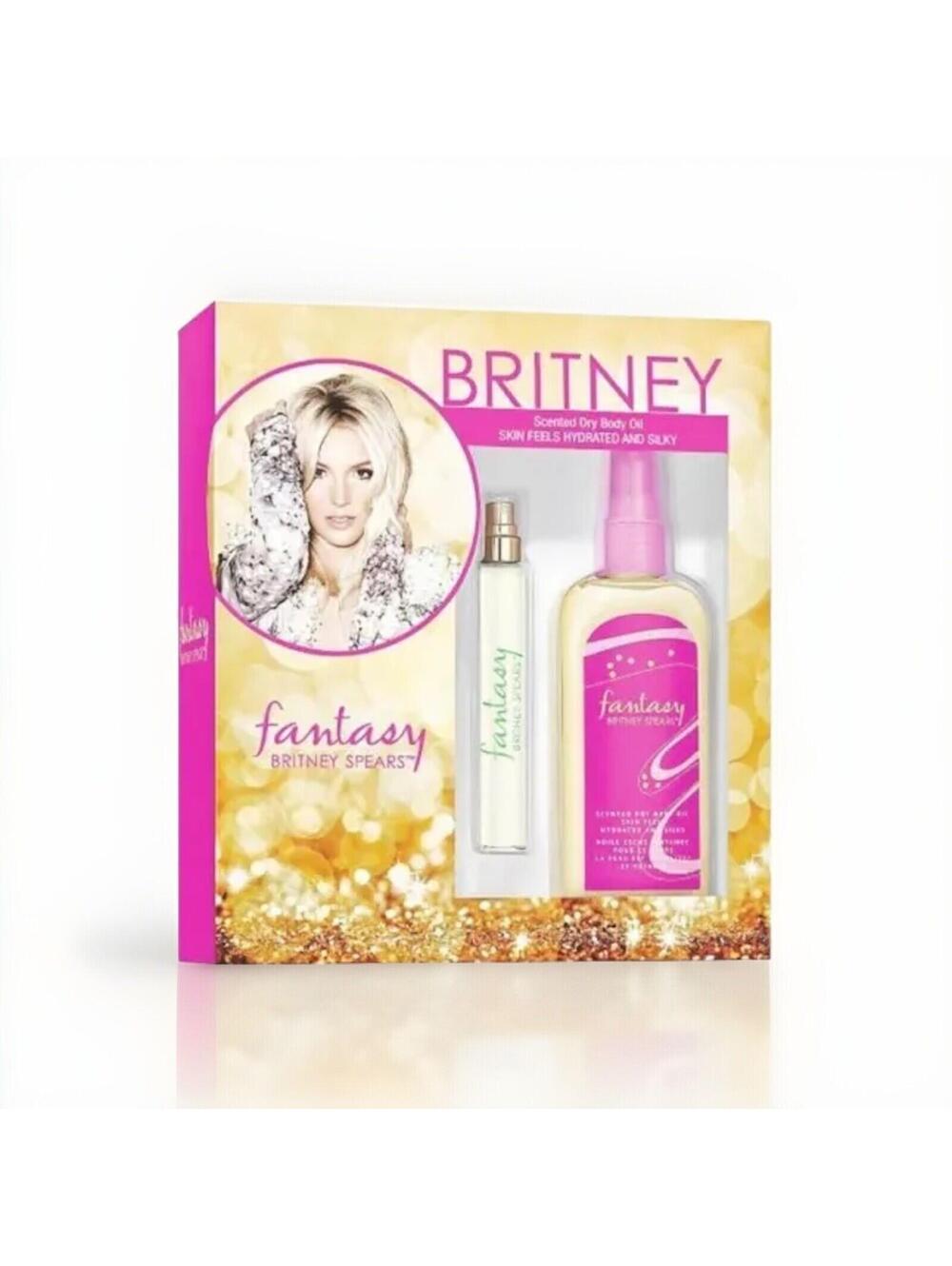 Britney Spears Fantasy Perfume Vile EDP PLUS Scented Body Oil Gift Set Brand New